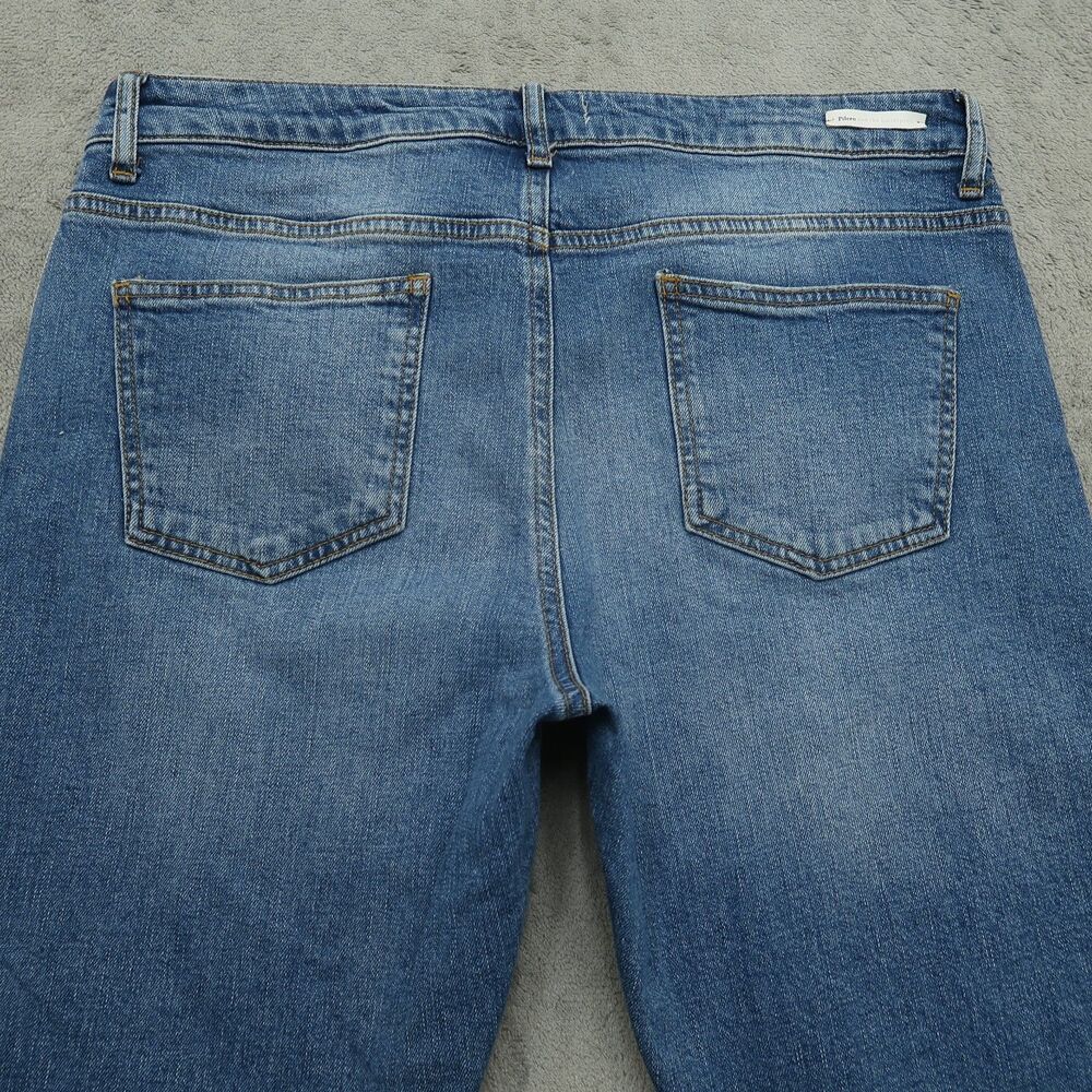 Pilcro Jeans Women's Fits 34x26 ( No Size Tag ) Blue High-Rise Cropped Denim - Picture 14 of 16